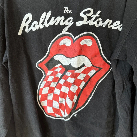 Zara Kids long sleeve tee rolling stones graphic band tshirt tongue unisex - Picture 4 of 4
